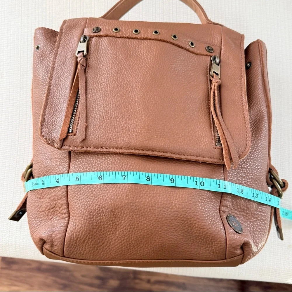 The Sak Cognac Leather Backpack